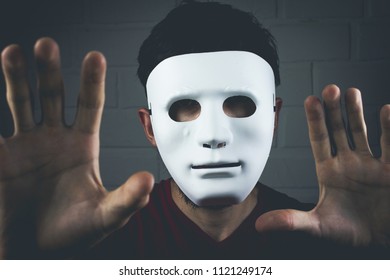 Mysterious Robber Try Grab Something His Stock Photo 1121249174 ...