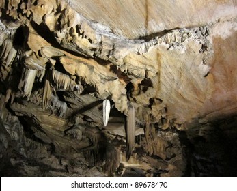 Mysterious Rock Formations In Crystal Cave, Sequoia National Park, California