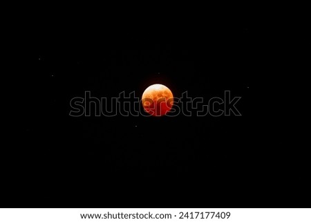 Mysterious total lunar eclipse moon