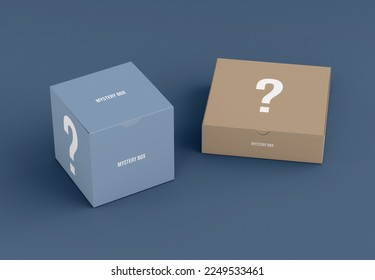 Mystery box concept. Mystery giftbox concept. - Shutterstock ID 2249533461
