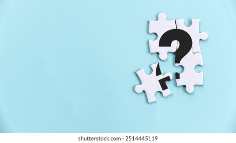 Mystery Jigsaw Puzzle Piece with Question Mark: Concept of Unsolved Problem and Missing Information - Powered by Shutterstock - Get 15% off with code: PIKWIZARD15
