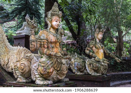 Mystic creatures at Wat Pha Lat, Chiang Mai, Thailand.
