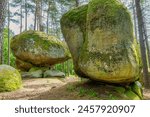 Mystic Landscape Of Nature Park Blockheide With Granite Rock Formations In Waldviertel In Austria