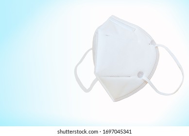 N95 Mask On Blue Background With Work Path