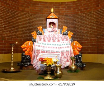 Naamghar: Prayer Hall Of Vaishnavism, Assam, India.