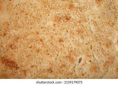 Naan Bread Isolated On White Background.