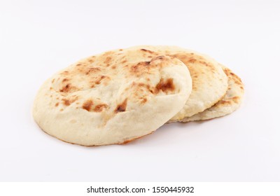 Naan, Nan Bread Isolated On White Background