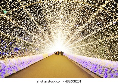 Nabana no Sato, Winter Illumination in Nagoya, Aichi Prefecture, Japan