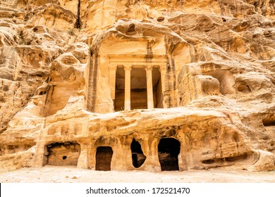 Nabataean delubrum of the Siq al-Barid in Jordan.  It is known as the Little Petra.