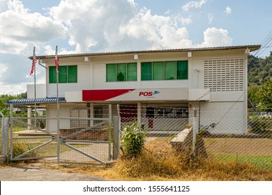 Nabawan, Sabah, Malaysia - 27 April 2015: Post Office Of POS Malaysia