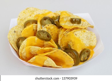 Nacho Chips, Cheese And Peppers