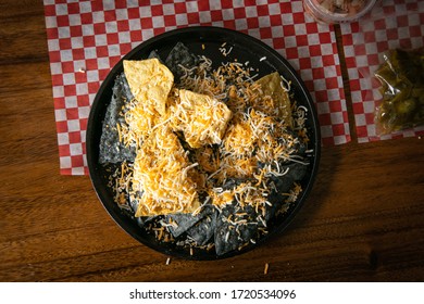 Nacho Platter With Fresh Grated Cheese