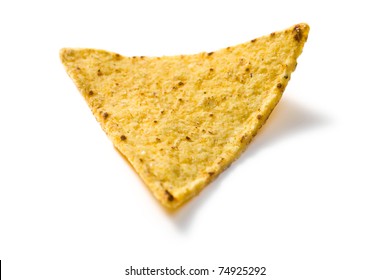 The Nachos Chips On White Background