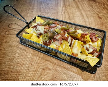 Nachos Supreme With Pork Bacon And Cheese 