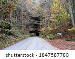 Nada Tunnel in the Red River Gorge, Kentucky.