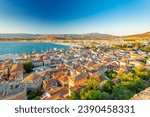 Nafplio, Greece. View over the city from Palamidi Fortress	