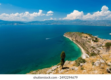 Nafplio, Greece. View over the town from Palamidi Fortress	 - Powered by Shutterstock