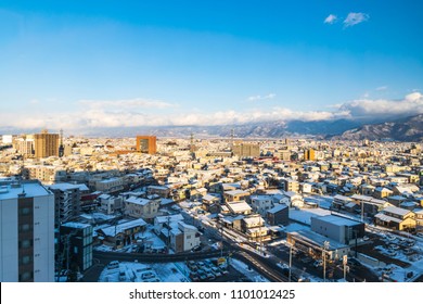 Nagano City View In Winter