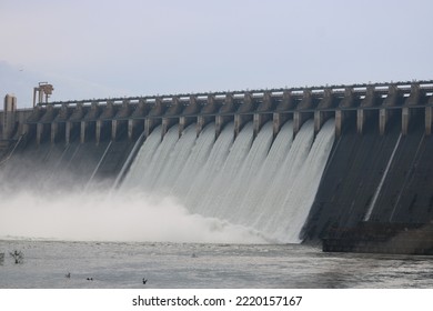Nagarjuna Sagar Dam Gates open 