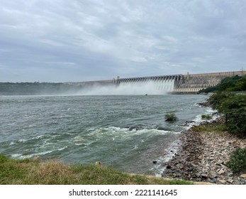 Nagarjuna sagar dam near Hyderabad Telangana