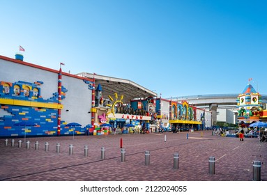 Nagoya, Aichi, Japan - Oct 03 2021: Main Entrance Gate To Legoland Japan.