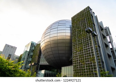 Nagoya, Japan - May-3-2018: Nagoya City Science Museum Building, To Show The Exhibition Inside Building.