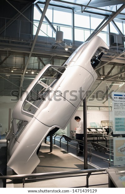 Nagoya, Japan:  October\
22, 2018:  Interior of the Toyota Commemorative Museum of Industry\
and Technology in Nagoya, Japan.  The Toyota museum was established\
in 1994.  