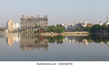 Nagpur, Maharashtra/India - April 5  2019 : Gandhisagar Lake Nagpur