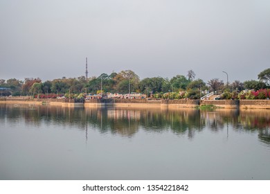 Nagpur, Maharashtra/India - March 28 2019 : Futala Lake Nagpur