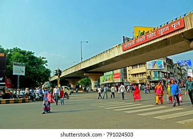 NAGPUR-INDIA-JUNE 17 : Lifestyle Of Local Market In India, June 17, 2015 Nagpur Province, India