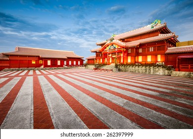 Naha, Okinawa, Japan At Shuri Castle.