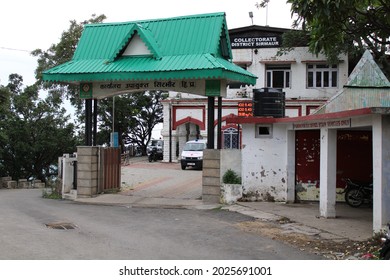 Nahan, Himachal Pradesh, India -  July 20, 2021: Exterior View Of The Office Of The District Collector, Located At Nahan, Himachal Pradesh, India