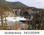 Nahanni National Park Reserve in the northwest Territories of Canada - rapids upstream of the Virginia Falls at the Nahanni River