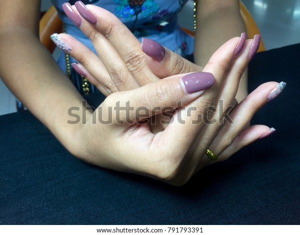 7. Black and Purple Gradient Nail Art - wide 2