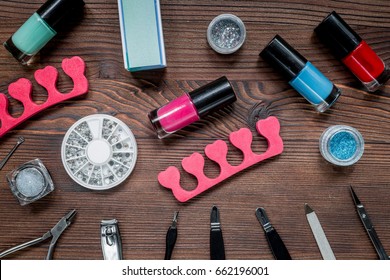 Manicure Preparation Set Nail Polish Bottles Stock Photo (Edit Now ...