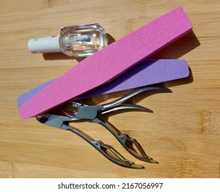 Nail Clippers And Clear Nail Polish