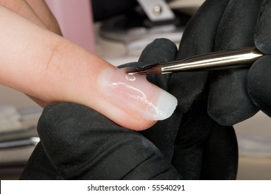 A Nail Designer At Work