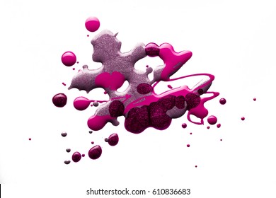 Nail polish multicolored blur