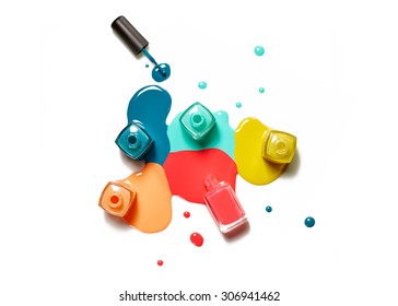 Nail Polish splatter on what background - Shutterstock ID 306941462