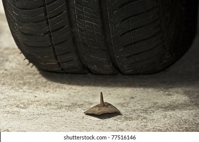 1,547 Nail in tyre Images, Stock Photos & Vectors | Shutterstock