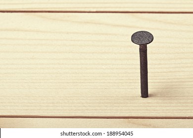 nail in wood