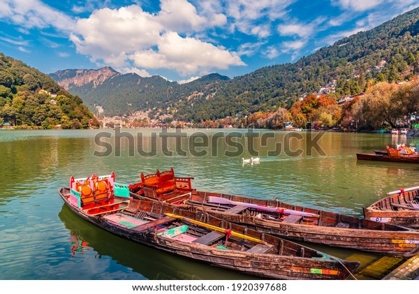 Nainital Lake Natural Freshwater Body Formed Stock Photo 1920397688 ...