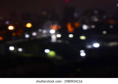 Nairobi City Night Blurred View 