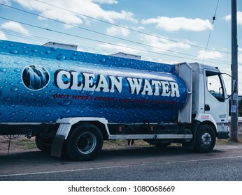 Nairobi / Kenya - 9/02/2018 : Clean Water Truck