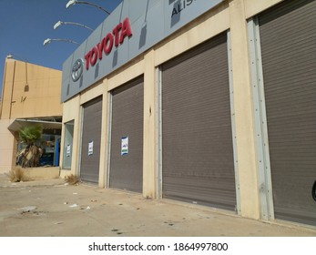 Najd, Riyadh Saudi Arabia - November 1 2020: Toyota Showroom In KSA. 