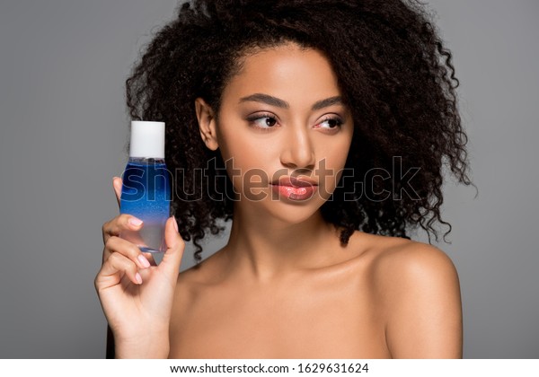 Naked African American Girl Holding Bottle Stock Photo Shutterstock