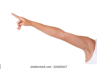 Naked Arm Pointing Upwards