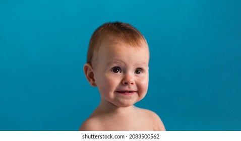 Naked Baby Sits Smiles Dressed Panties Foto Stock Shutterstock