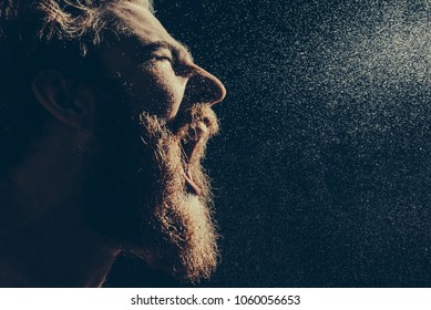 Naked Bearded Man Angrily Screams Into Stock Photo Shutterstock