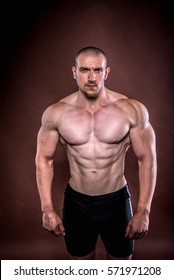 Naked Bodybuilder Posing Studio Stock Photo Shutterstock